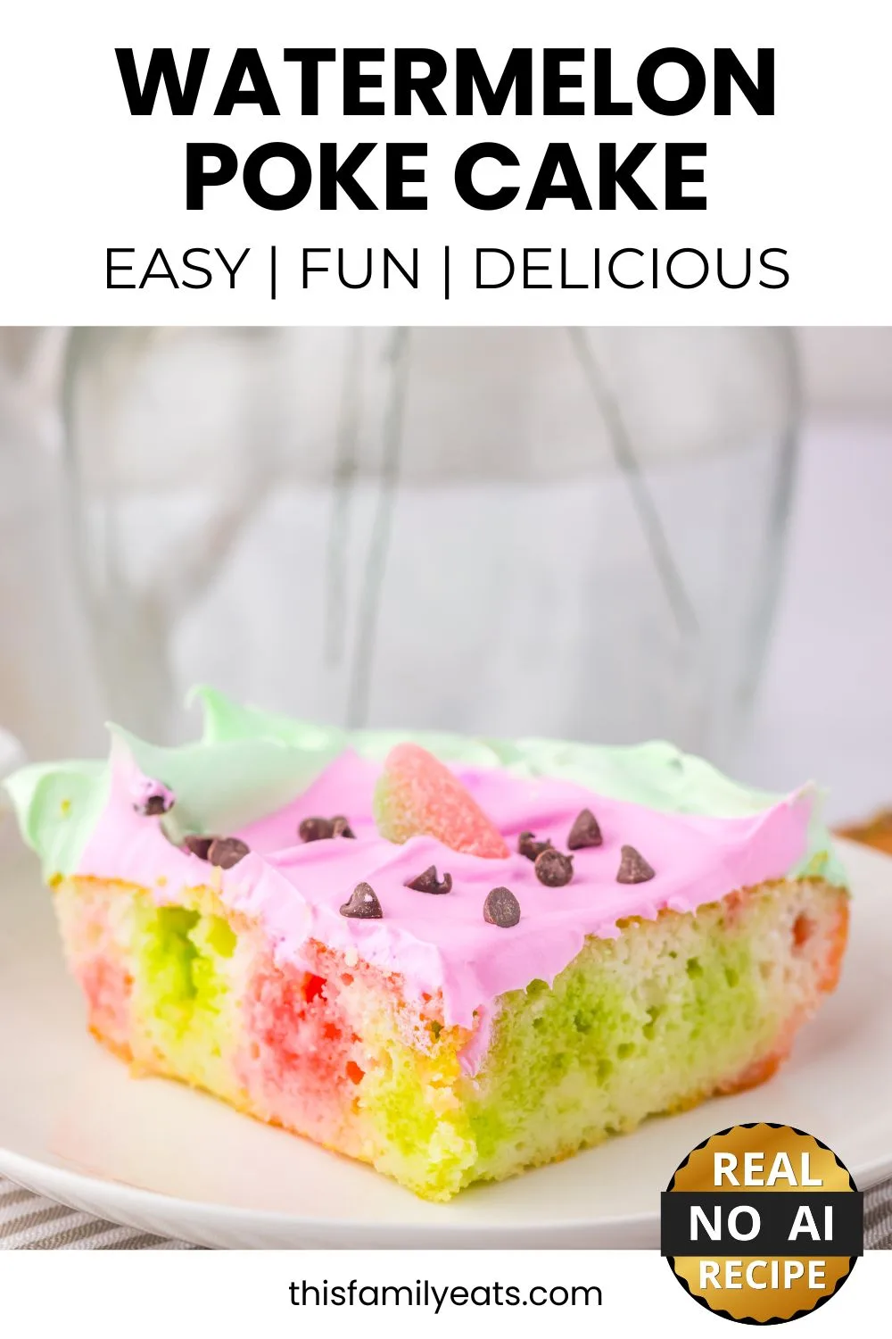 Watermelon Jello Poke Cake That Always Disappears Fast
