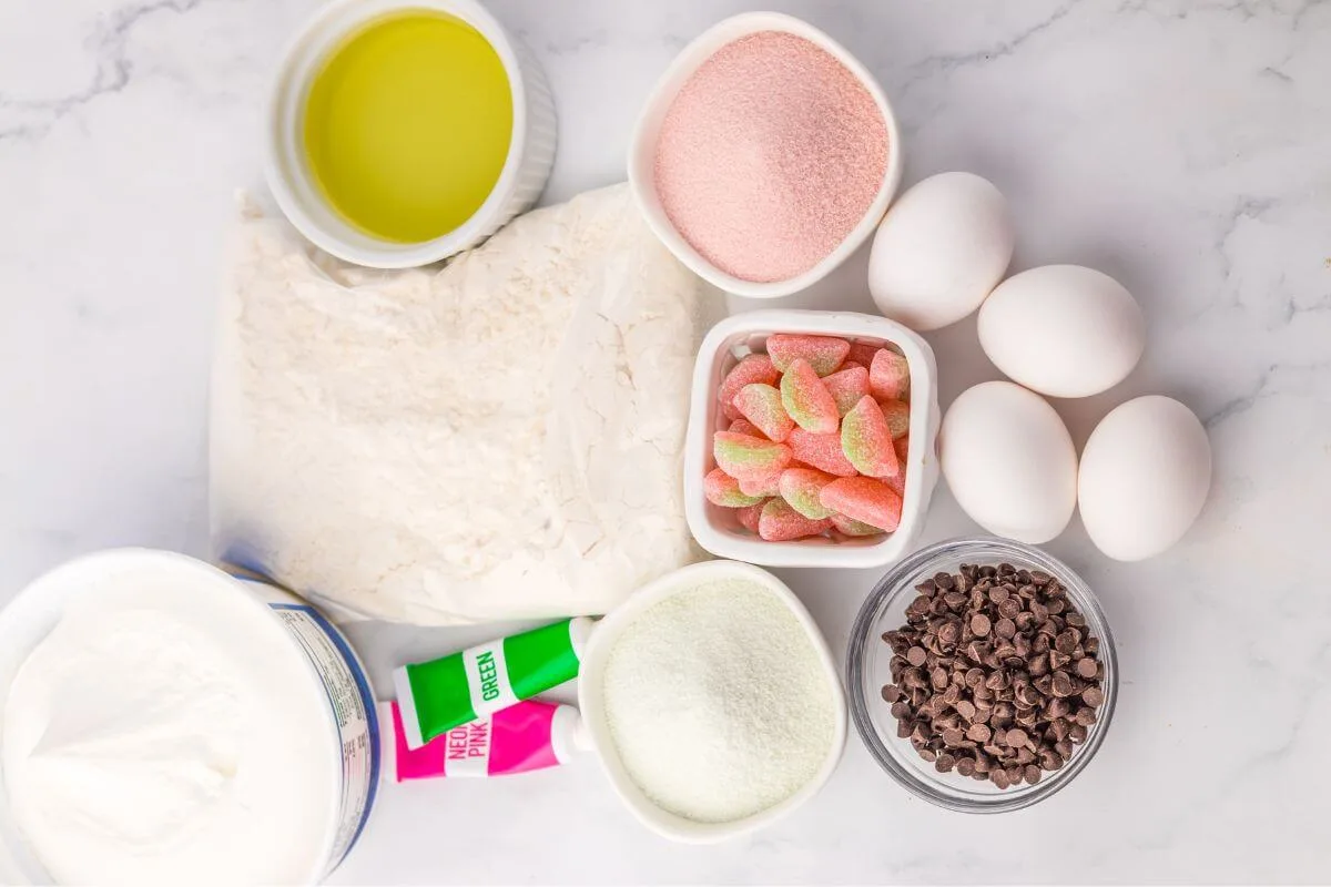 watermelon poke cake ingredients