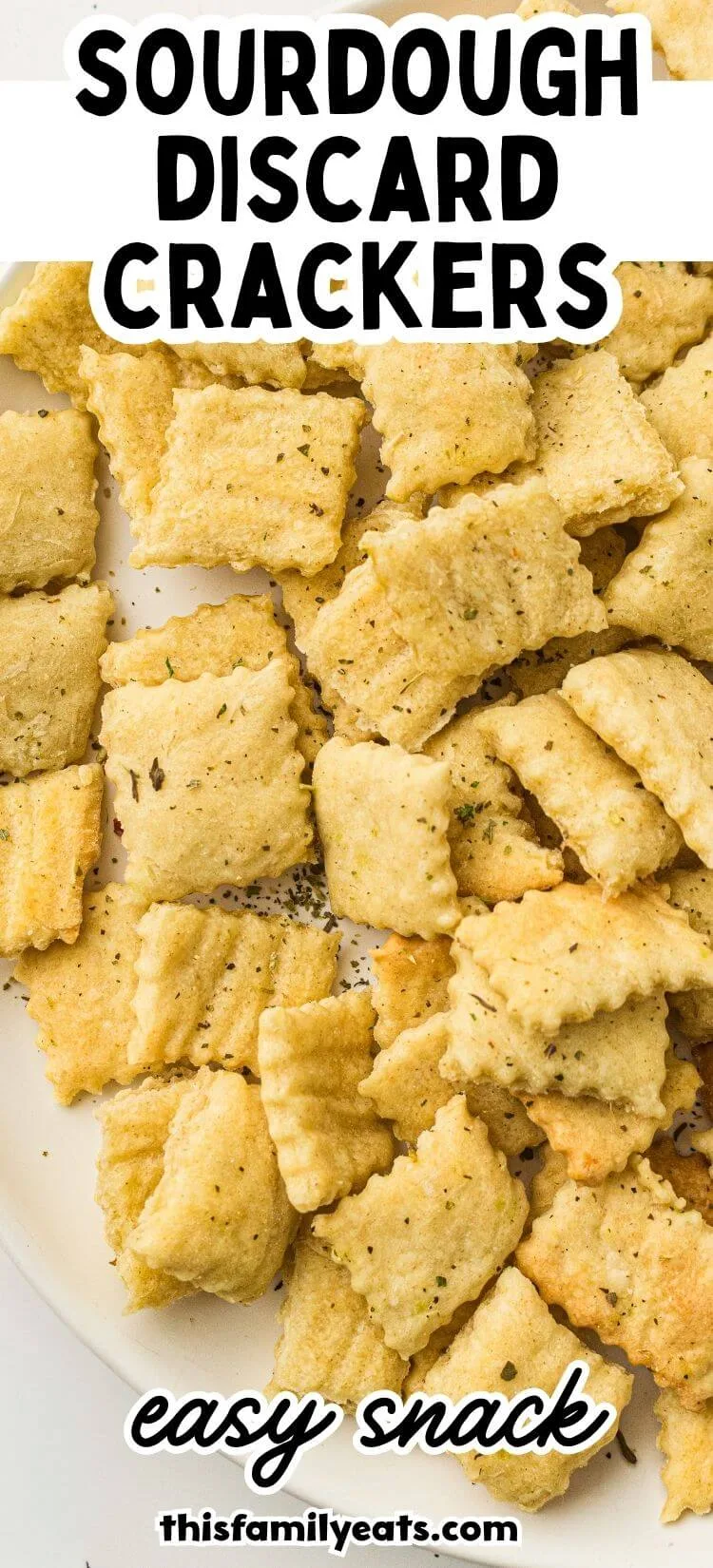 Sourdough Crackers with Herbs and Sea Salt