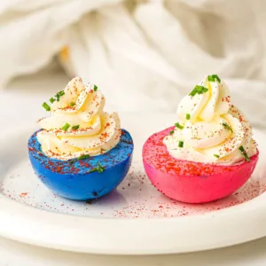 Patriotic Deviled Eggs