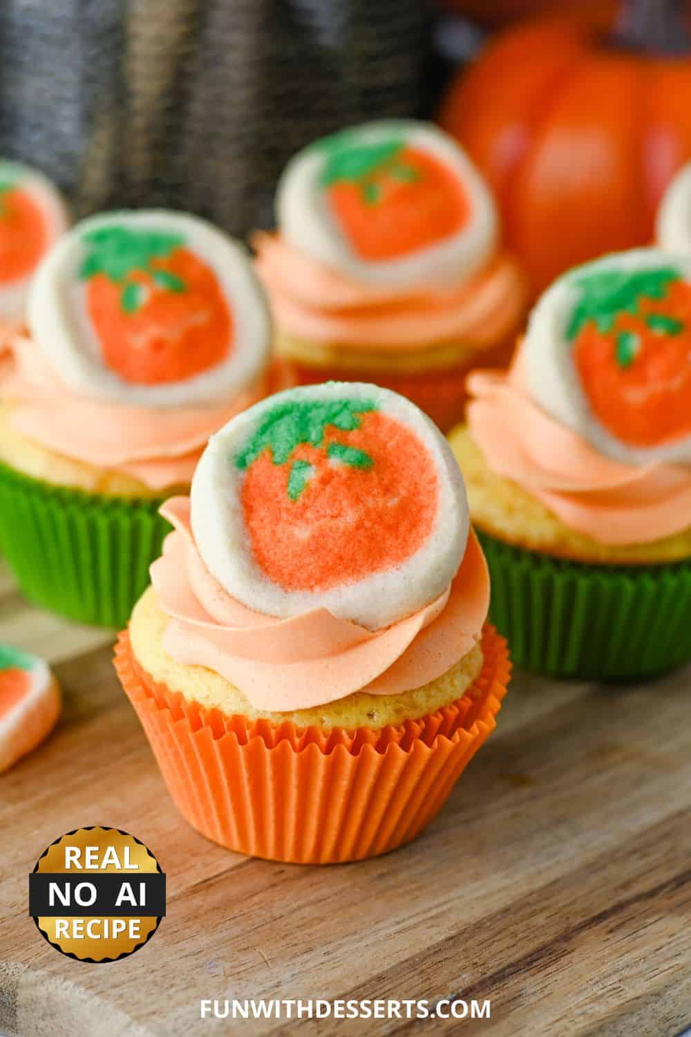 Pumpkin Cookie Cupcakes